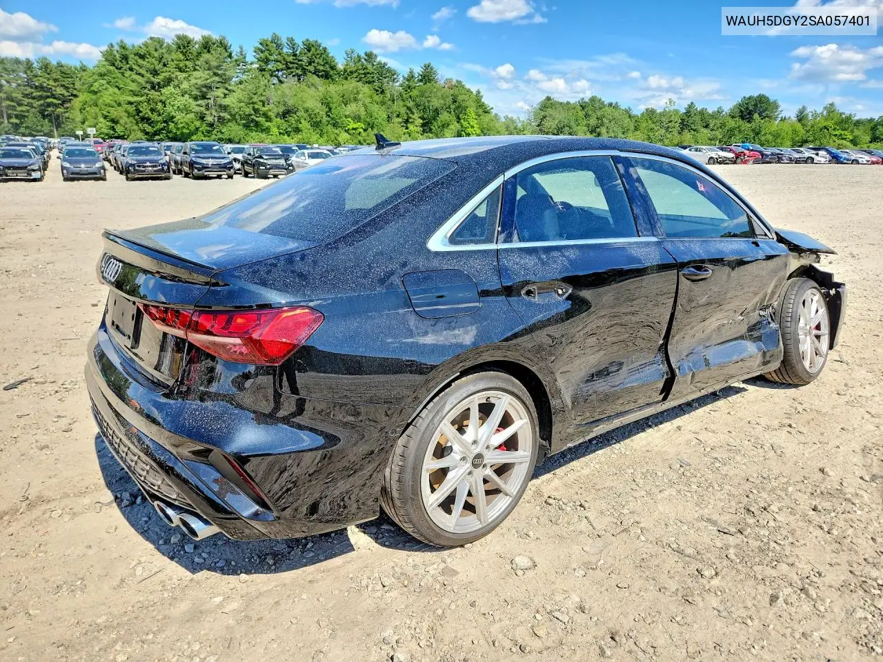 2022 Audi S3 Premium Plus VIN: WAUH5DGY2SA057401 Lot: 58431096
