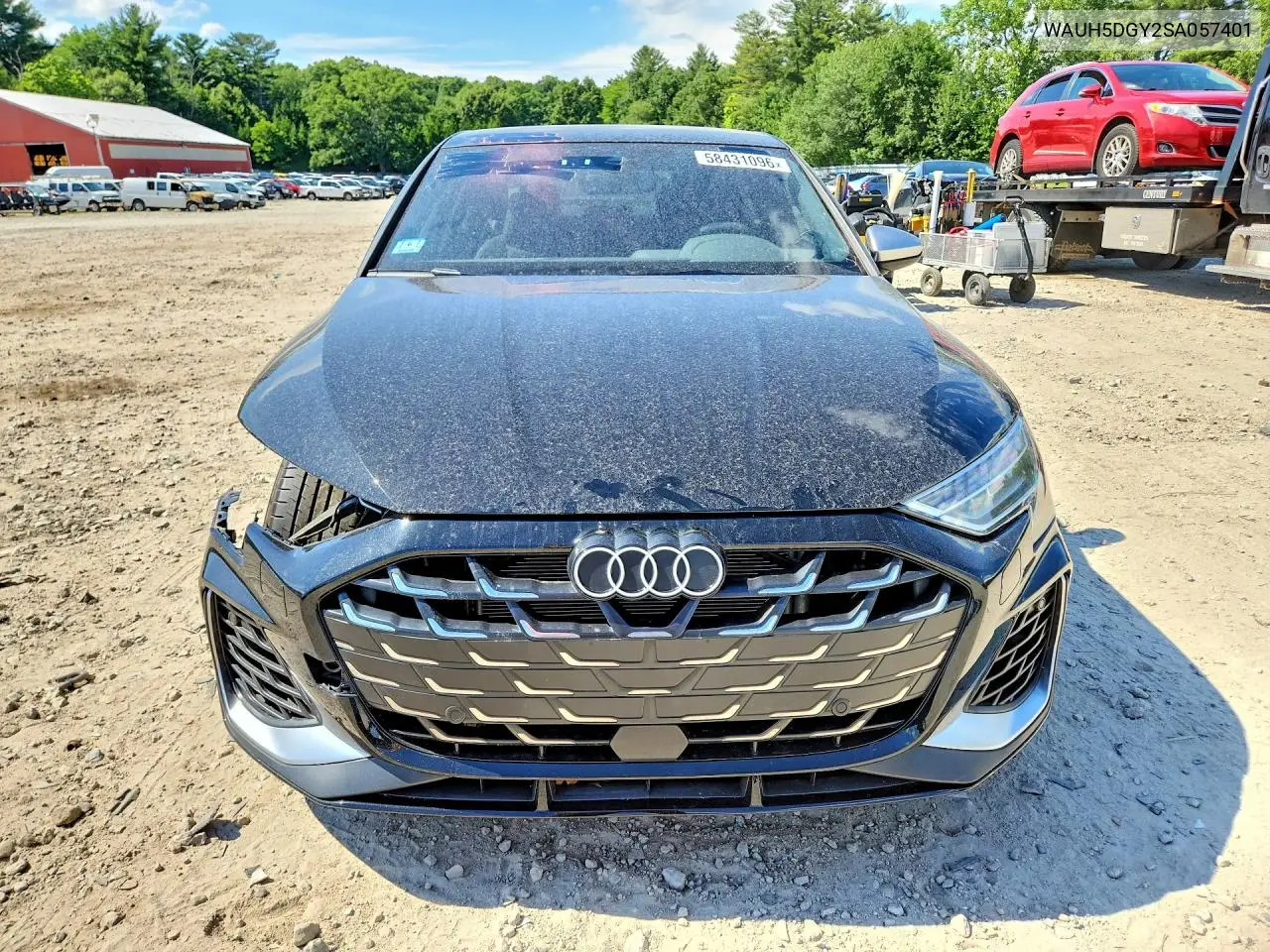 2022 Audi S3 Premium Plus VIN: WAUH5DGY2SA057401 Lot: 58431096