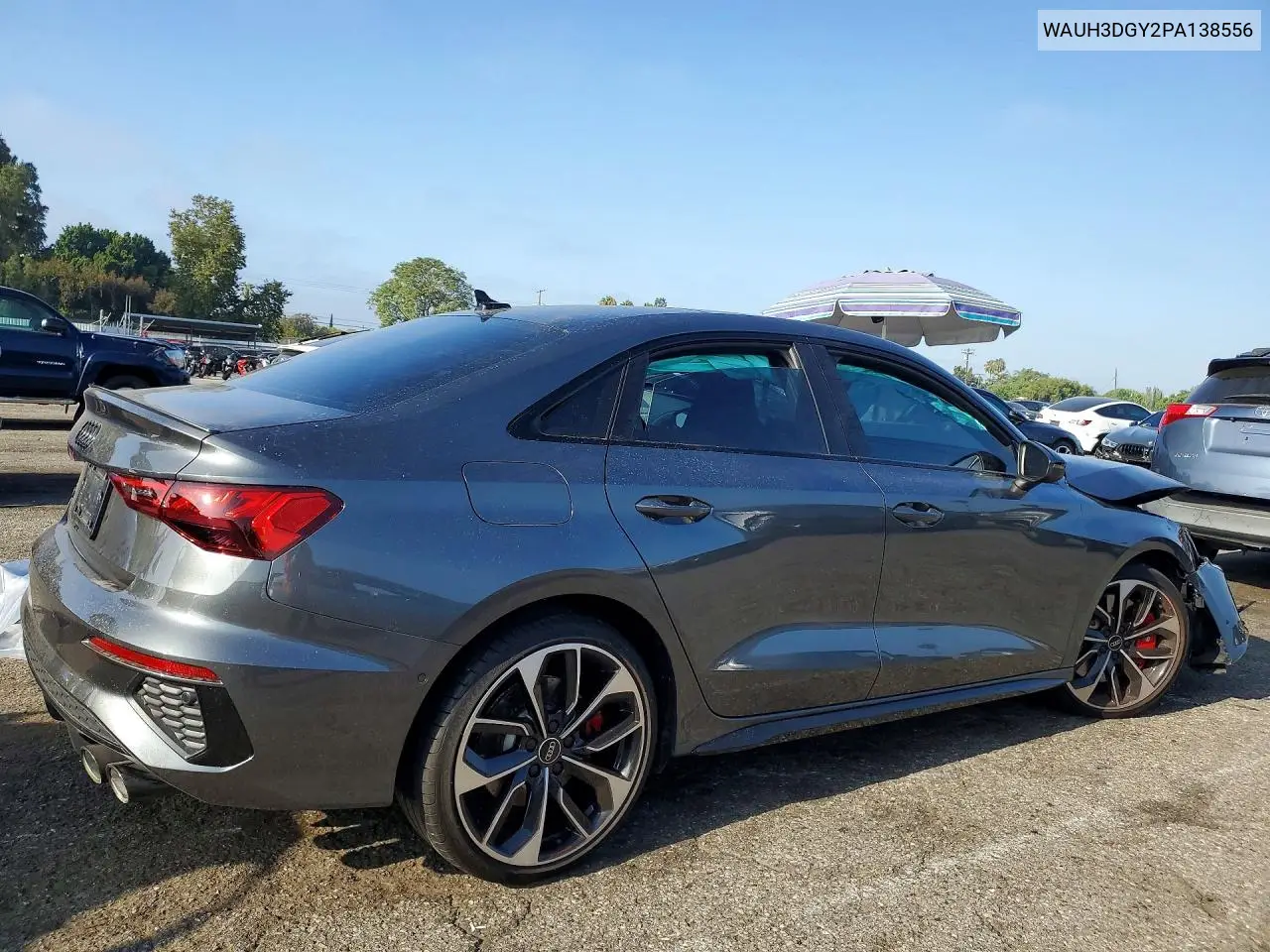 2023 Audi S3 Premium Plus VIN: WAUH3DGY2PA138556 Lot: 58408836