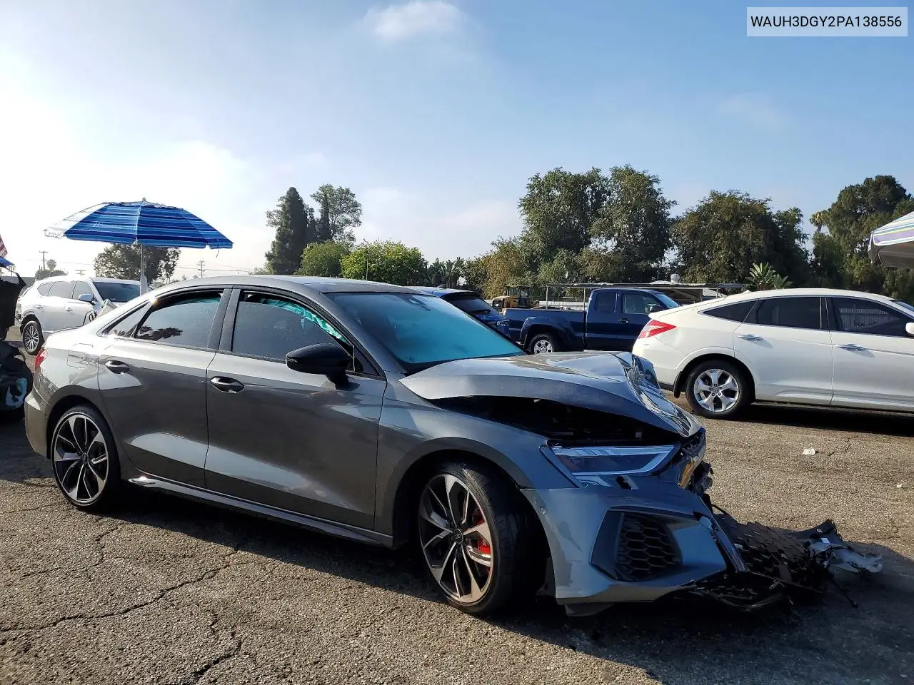 2023 Audi S3 Premium Plus VIN: WAUH3DGY2PA138556 Lot: 58408836