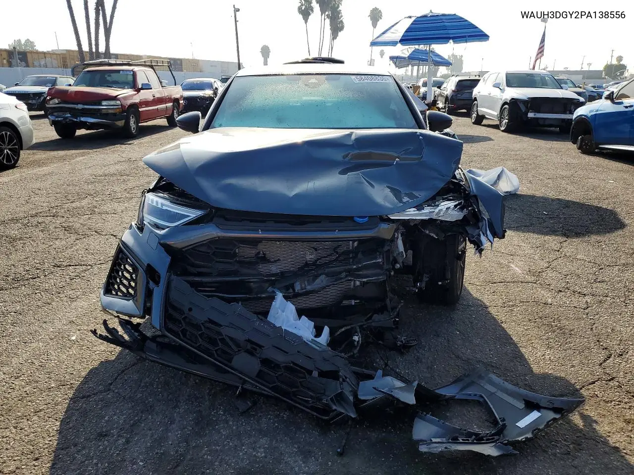 2023 Audi S3 Premium Plus VIN: WAUH3DGY2PA138556 Lot: 58408836
