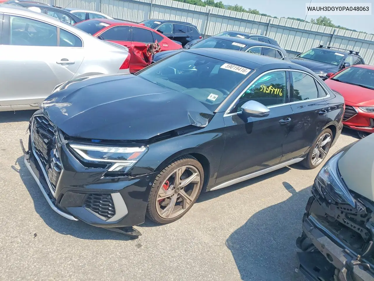2023 Audi S3 Premium Plus VIN: WAUH3DGY0PA048063 Lot: 59019416