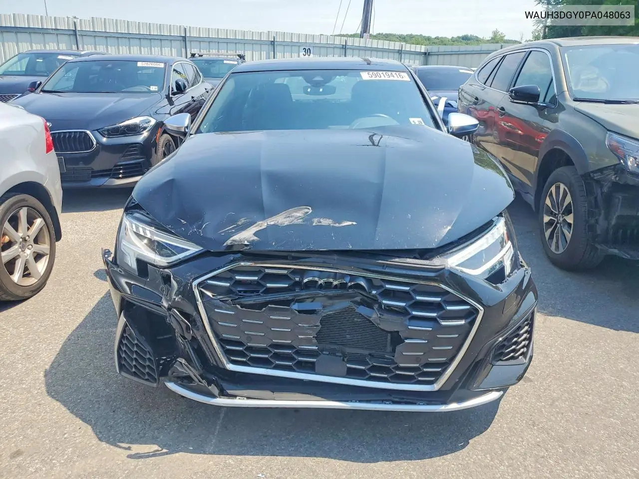 2023 Audi S3 Premium Plus VIN: WAUH3DGY0PA048063 Lot: 59019416
