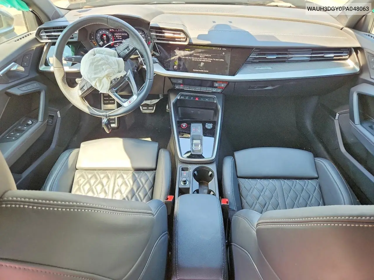 2023 Audi S3 Premium Plus VIN: WAUH3DGY0PA048063 Lot: 59019416