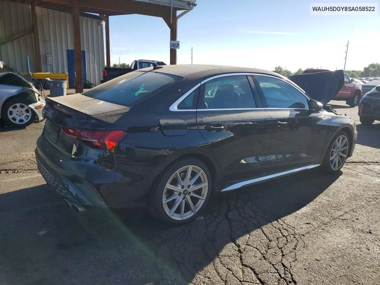 2025 Audi S3 Premium Plus VIN: WAUH5DGY8SA058522 Lot: 57722206