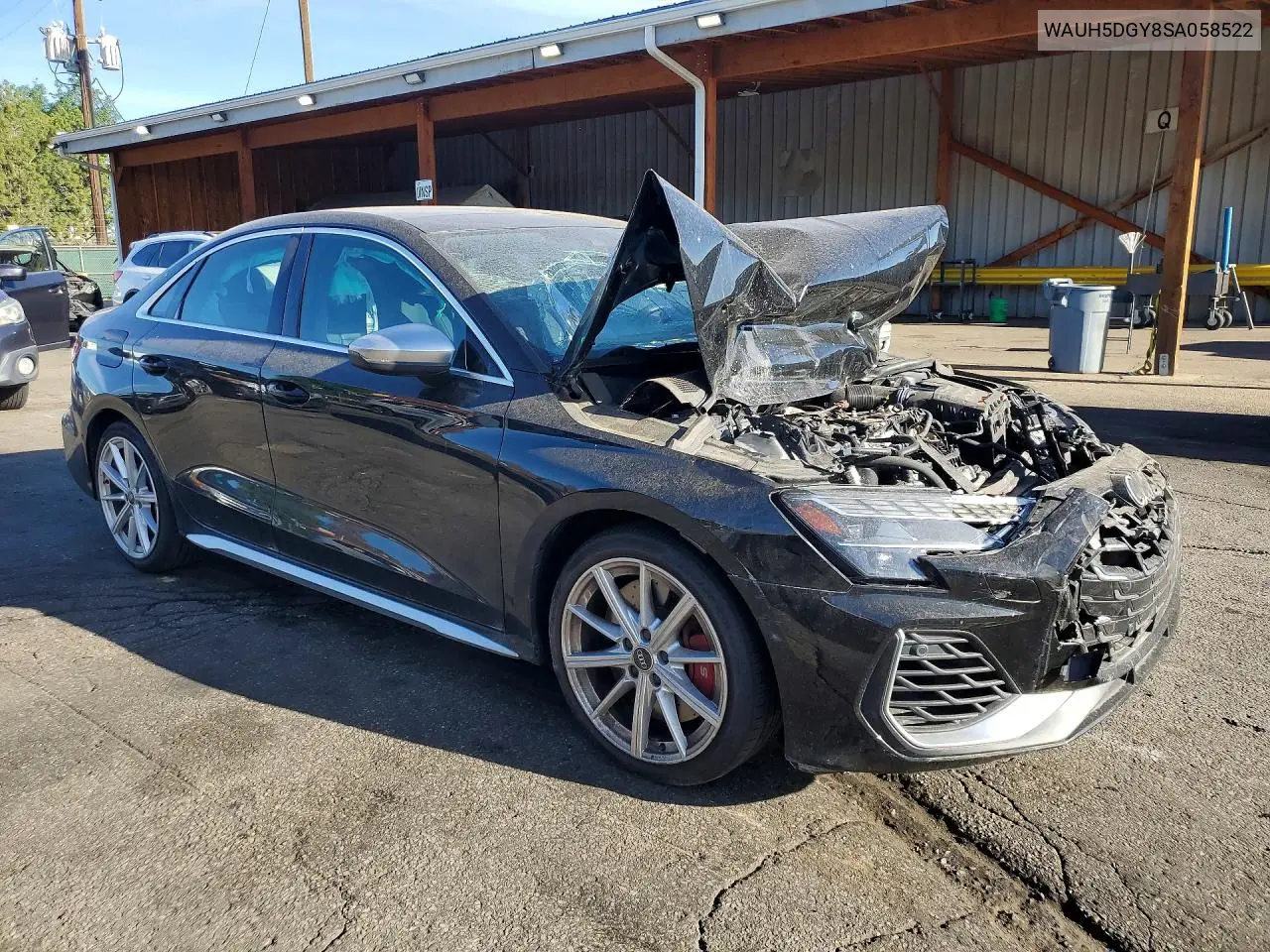 2025 Audi S3 Premium Plus VIN: WAUH5DGY8SA058522 Lot: 57722206