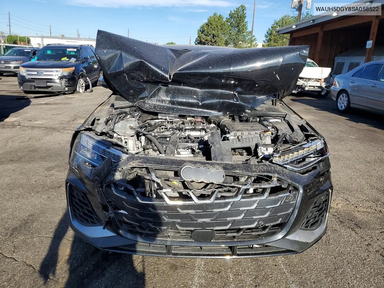 2025 Audi S3 Premium Plus VIN: WAUH5DGY8SA058522 Lot: 57722206