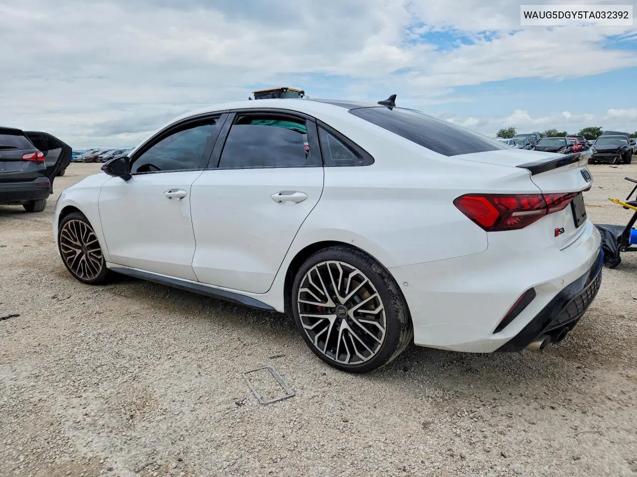 2026 Audi S3 Premium VIN: WAUG5DGY5TA032392 Lot: 57634056