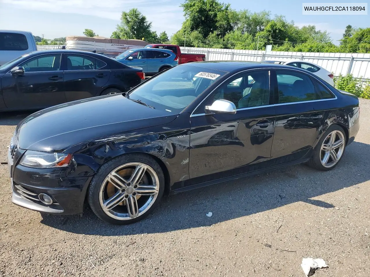 2012 Audi S4 Premium VIN: WAUHGCFL2CA118094 Lot: 60576546