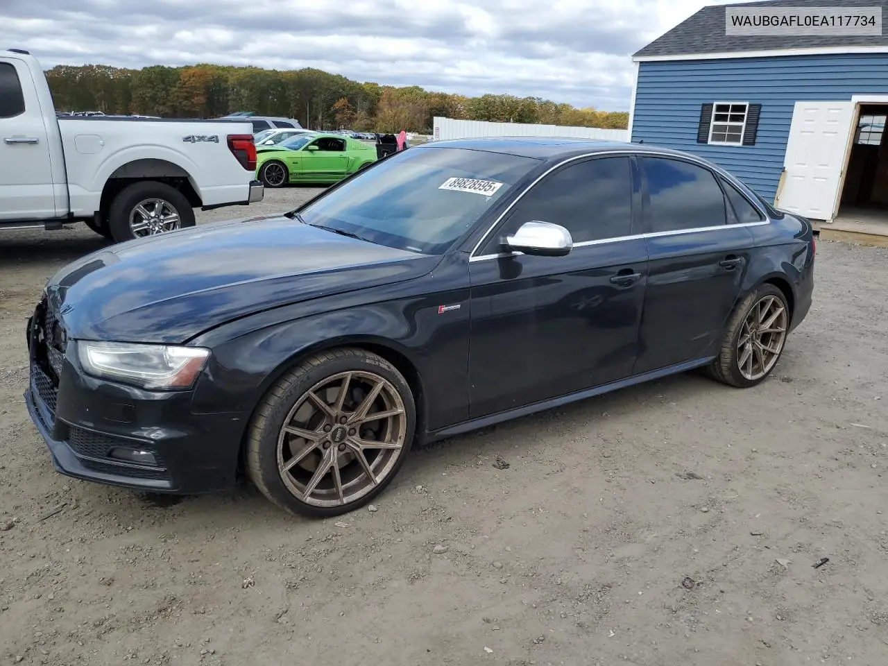 2014 Audi S4 Premium Plus VIN: WAUBGAFL0EA117734 Lot: 89828595