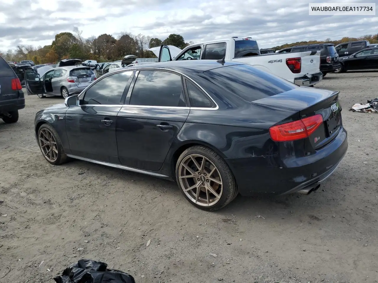 2014 Audi S4 Premium Plus VIN: WAUBGAFL0EA117734 Lot: 89828595
