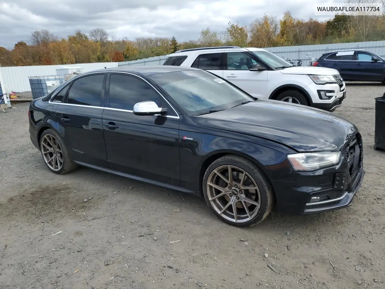 2014 Audi S4 Premium Plus VIN: WAUBGAFL0EA117734 Lot: 89828595
