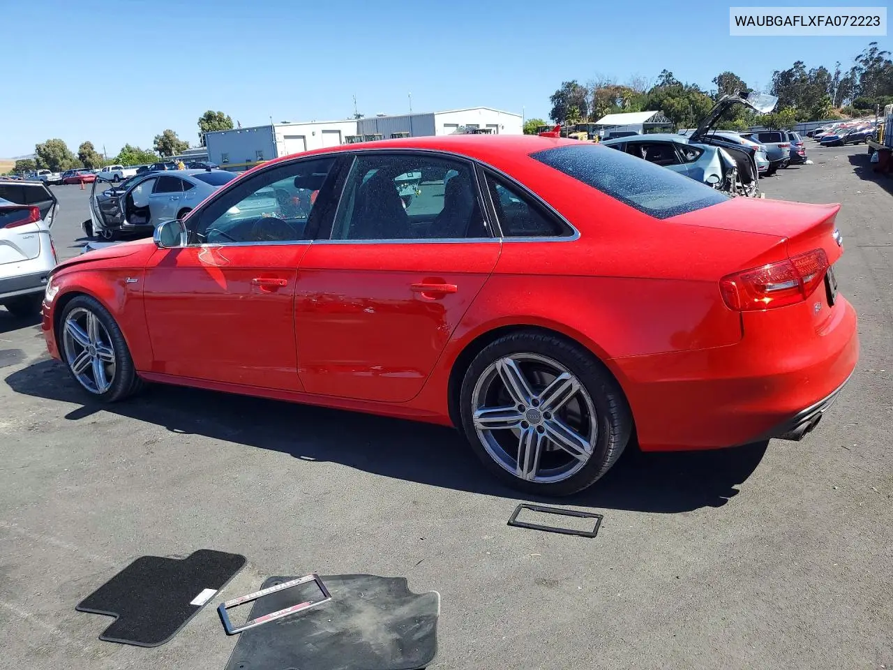 2015 Audi S4 Premium Plus VIN: WAUBGAFLXFA072223 Lot: 61210156