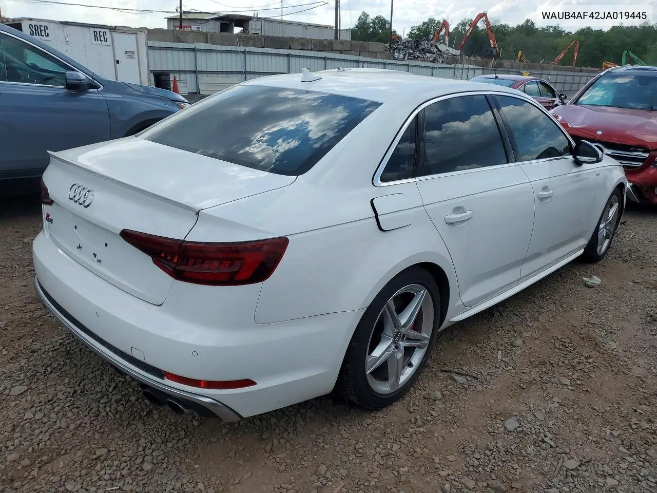 2018 Audi S4 Premium Plus VIN: WAUB4AF42JA019445 Lot: 54502386