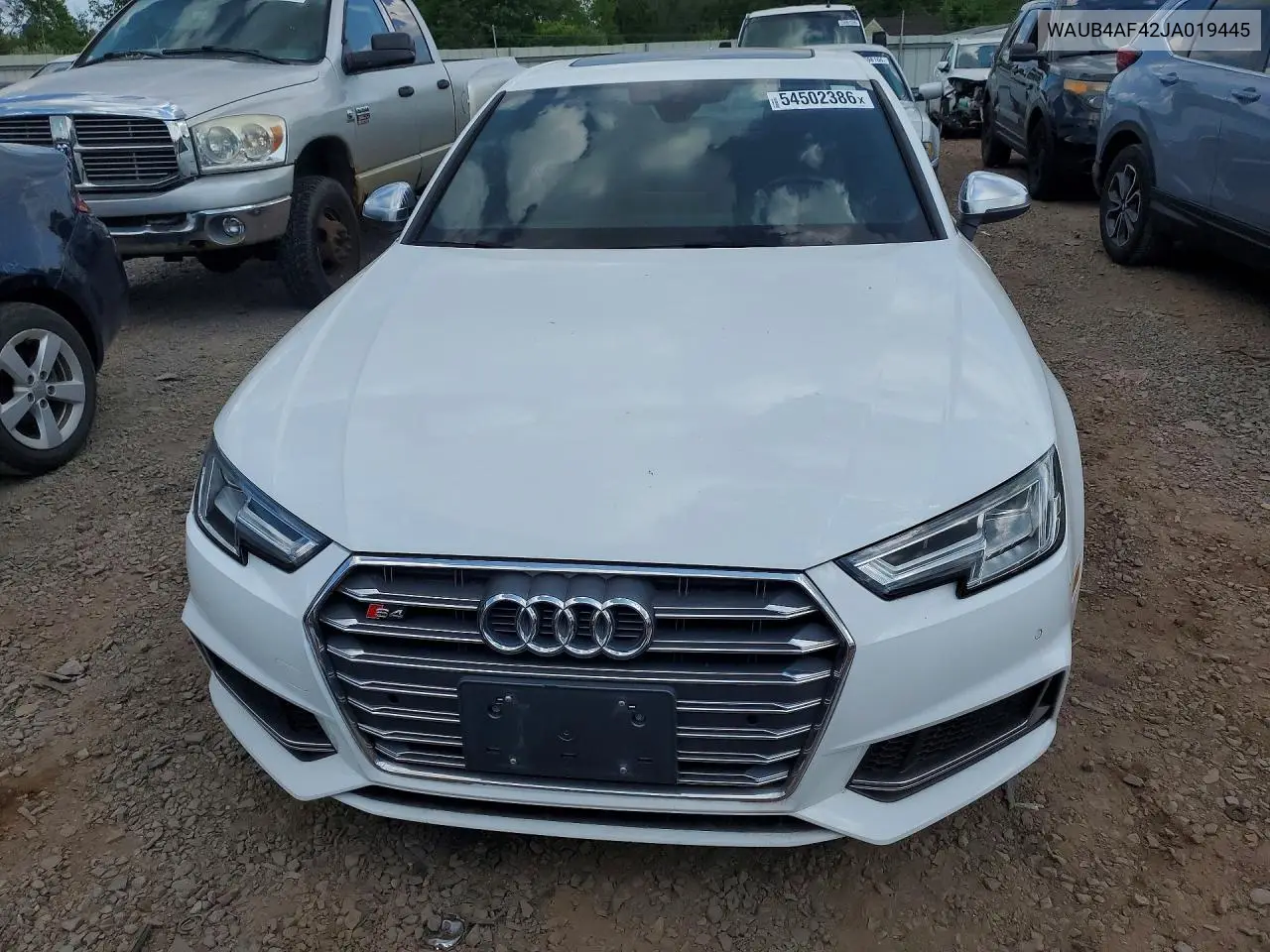 2018 Audi S4 Premium Plus VIN: WAUB4AF42JA019445 Lot: 54502386