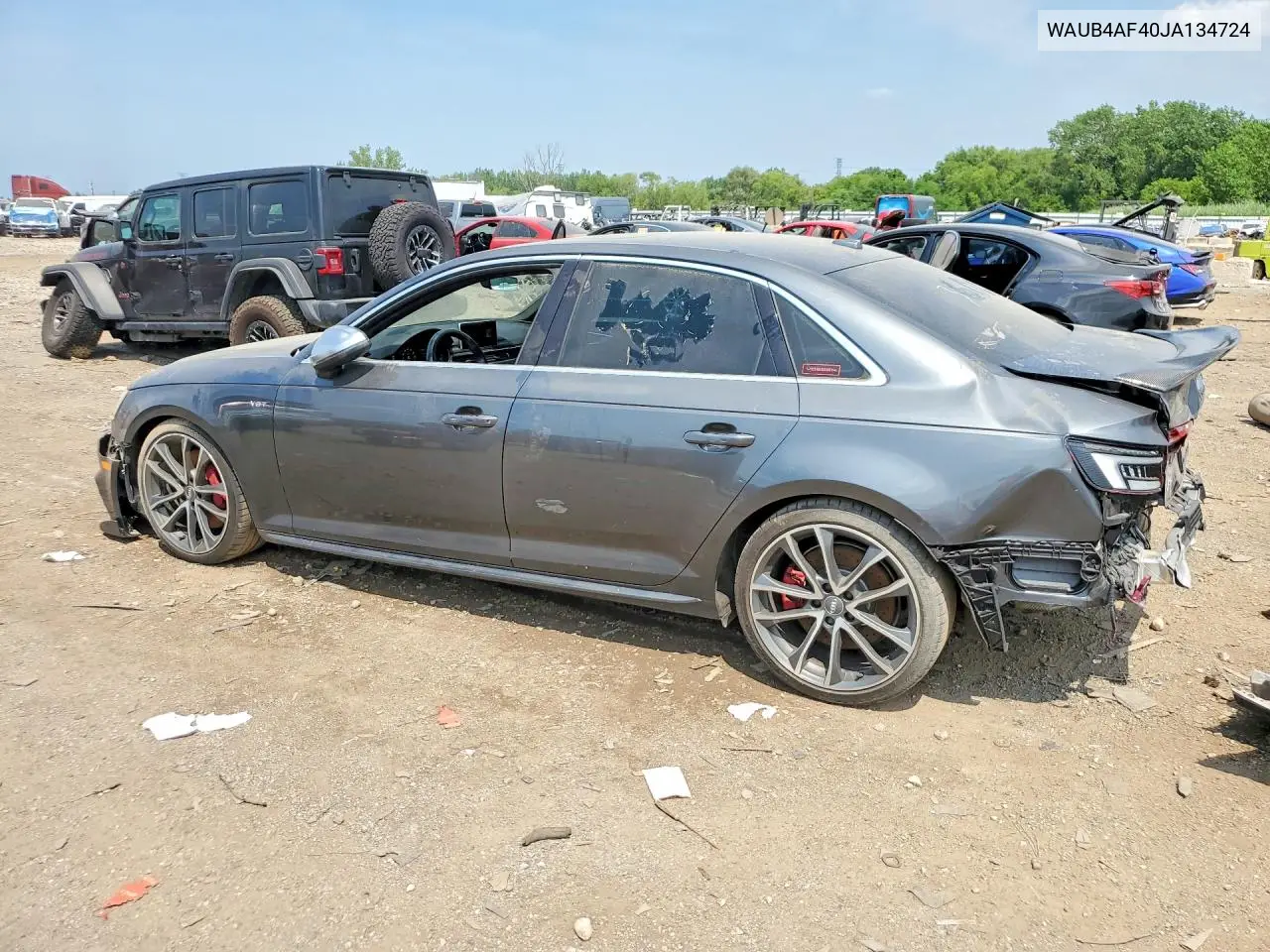 2018 Audi S4 Premium Plus VIN: WAUB4AF40JA134724 Lot: 59866186