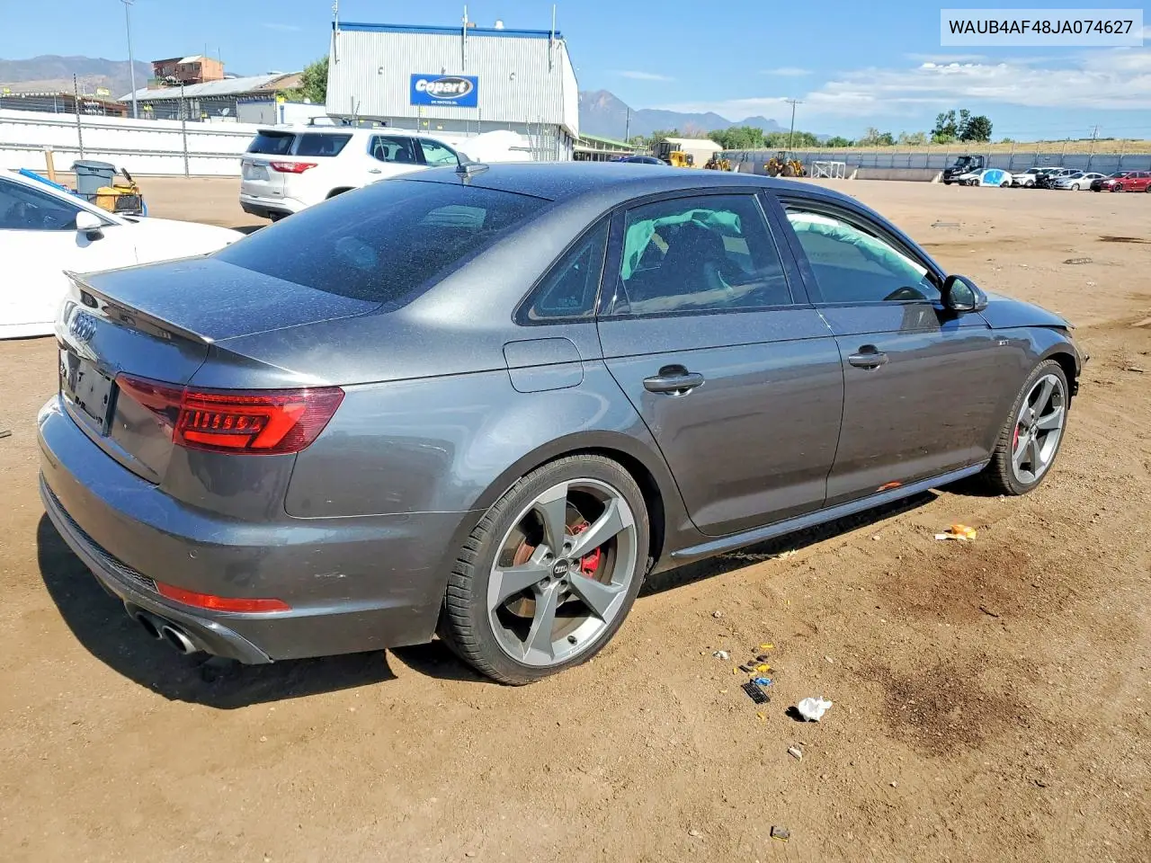 2018 Audi S4 Premium Plus VIN: WAUB4AF48JA074627 Lot: 60184336