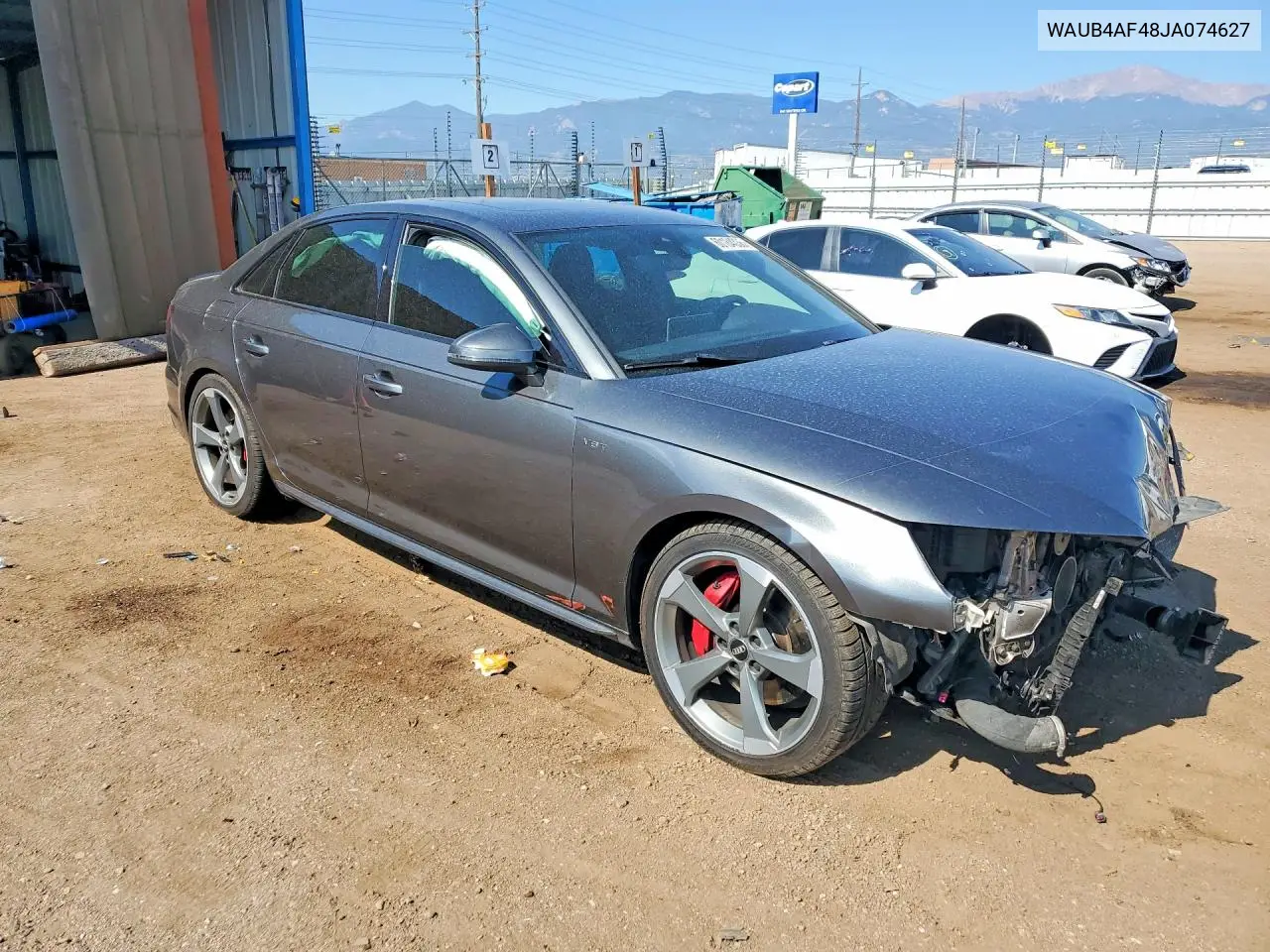 2018 Audi S4 Premium Plus VIN: WAUB4AF48JA074627 Lot: 60184336