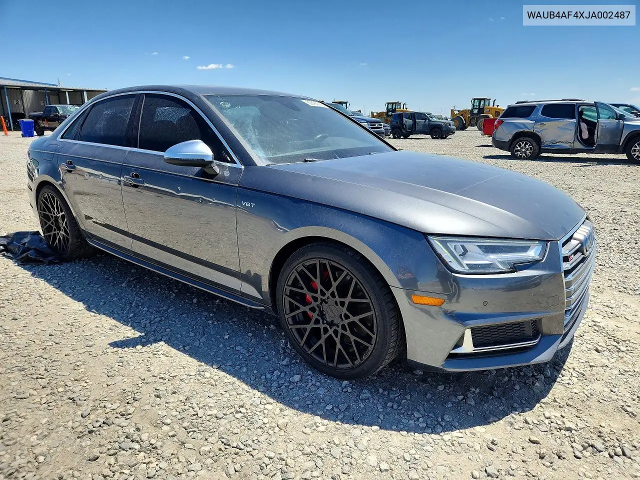 2018 Audi S4 Premium Plus VIN: WAUB4AF4XJA002487 Lot: 60420116