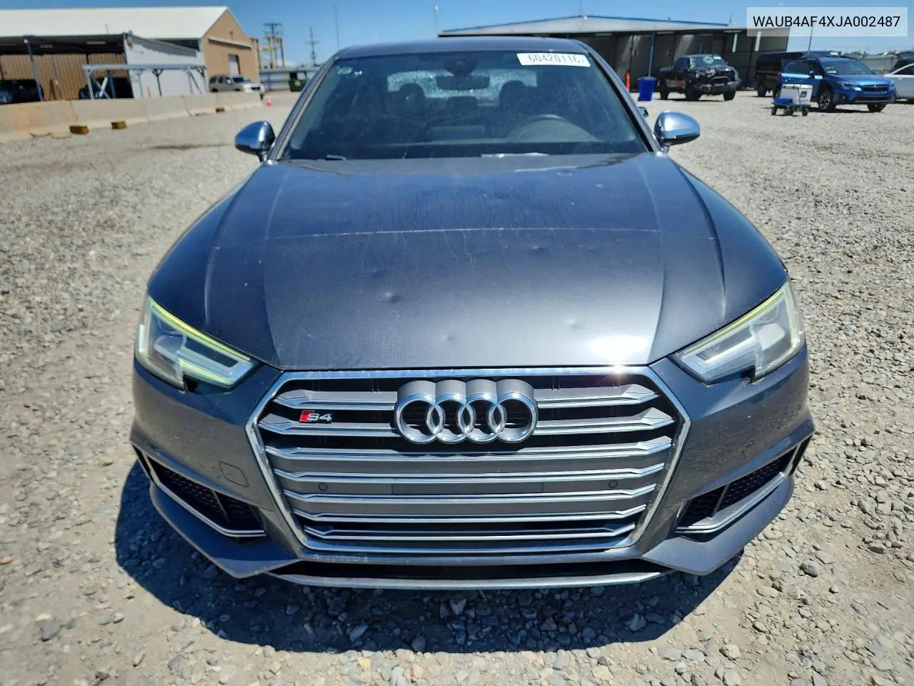 2018 Audi S4 Premium Plus VIN: WAUB4AF4XJA002487 Lot: 60420116