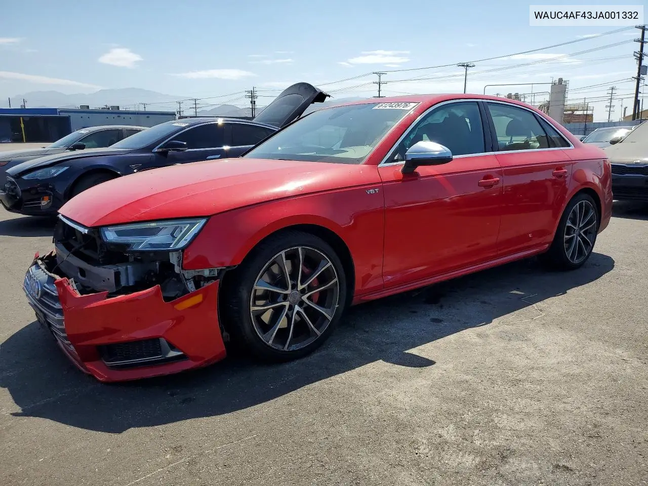 2018 Audi S4 Prestige VIN: WAUC4AF43JA001332 Lot: 61243976
