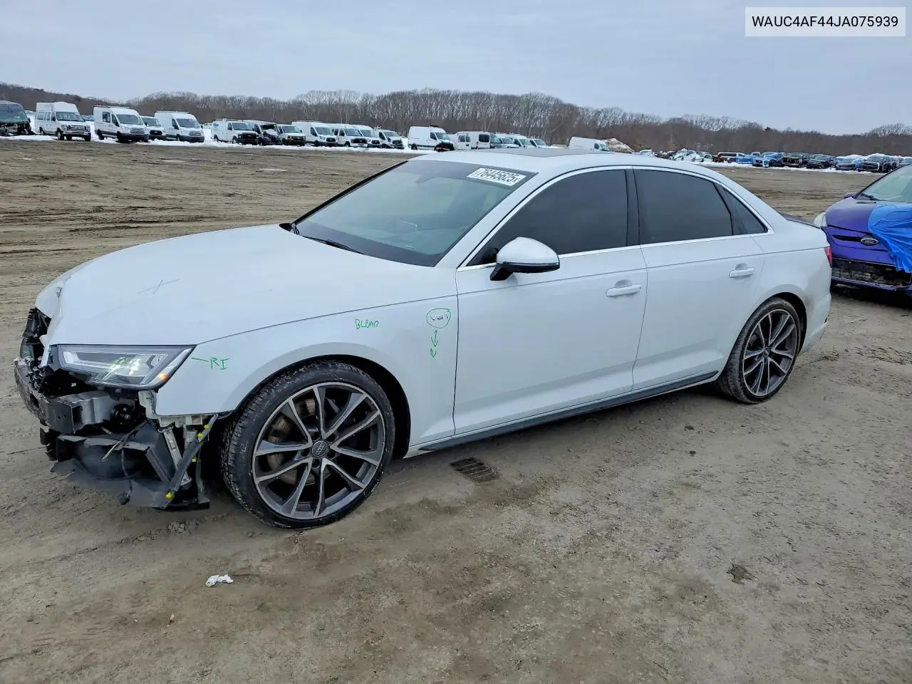 2018 Audi S4 Prestige VIN: WAUC4AF44JA075939 Lot: 76445625