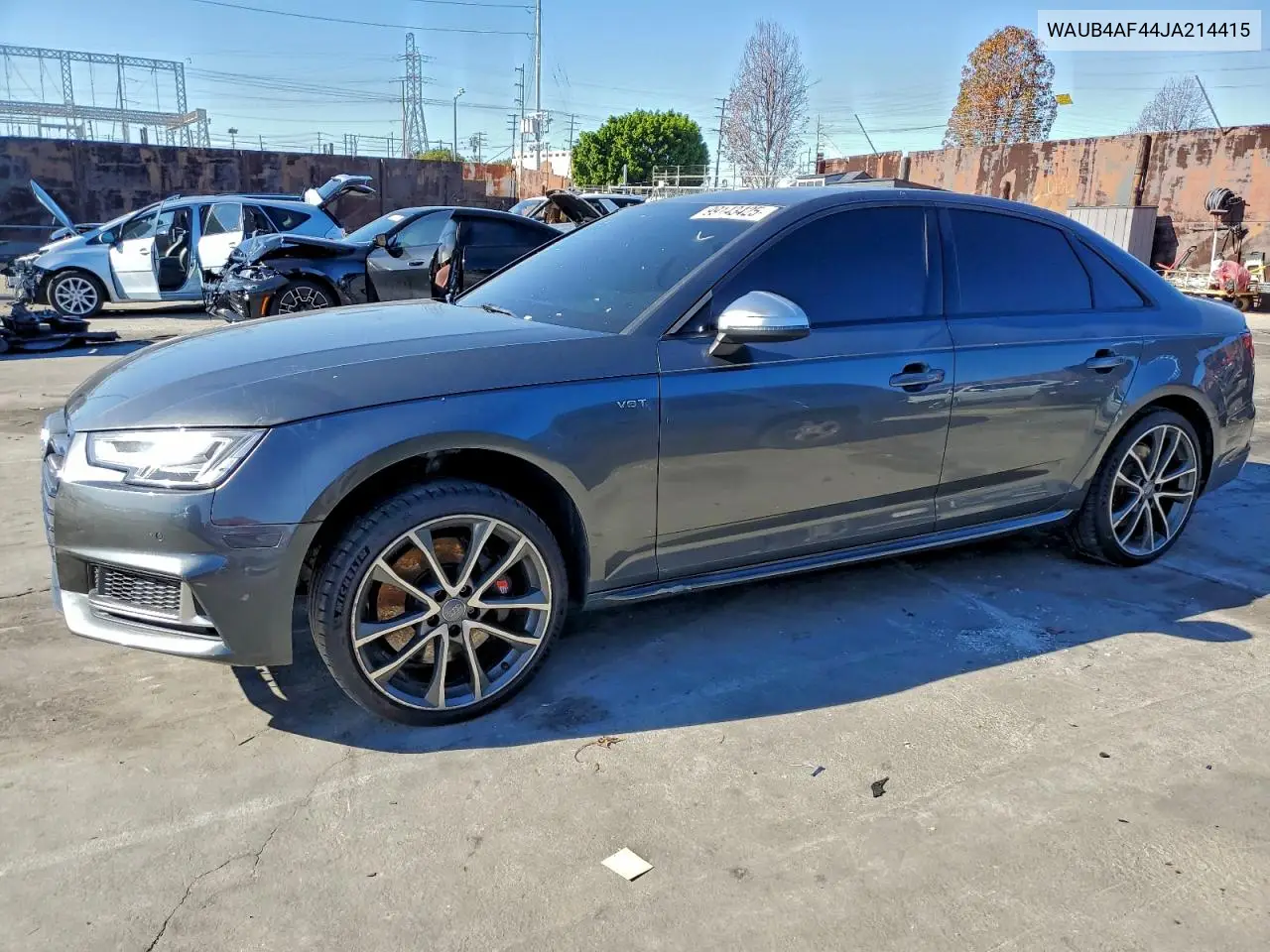 2018 Audi S4 Premium Plus VIN: WAUB4AF44JA214415 Lot: 99143425