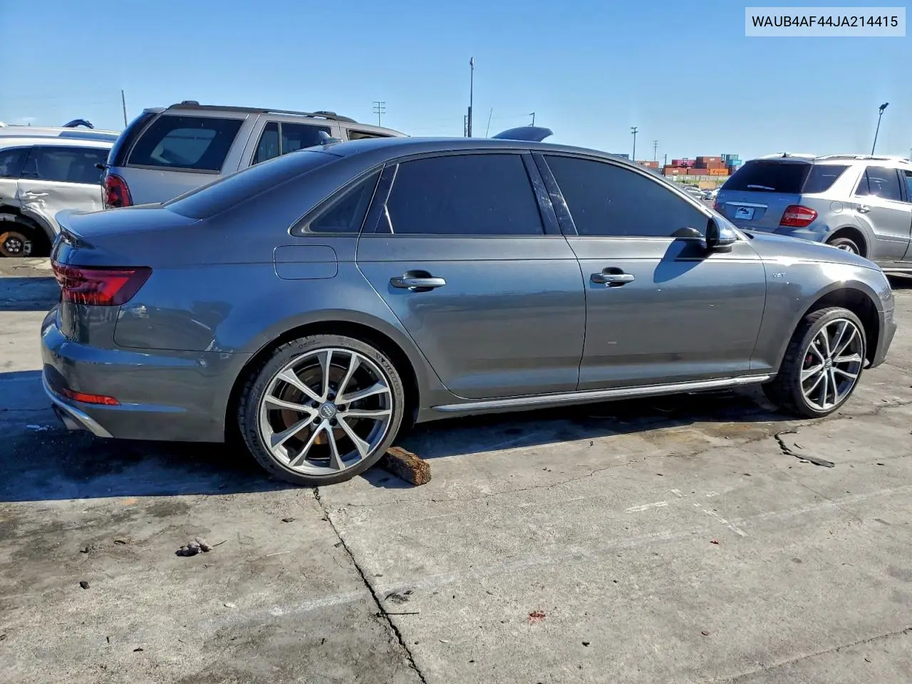 2018 Audi S4 Premium Plus VIN: WAUB4AF44JA214415 Lot: 99143425