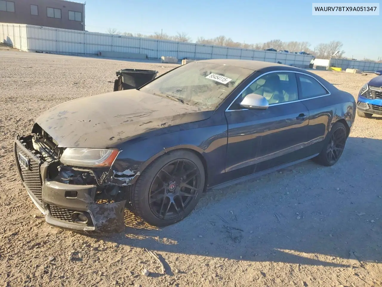 2009 Audi S5 Quattro VIN: WAURV78TX9A051347 Lot: 95454115
