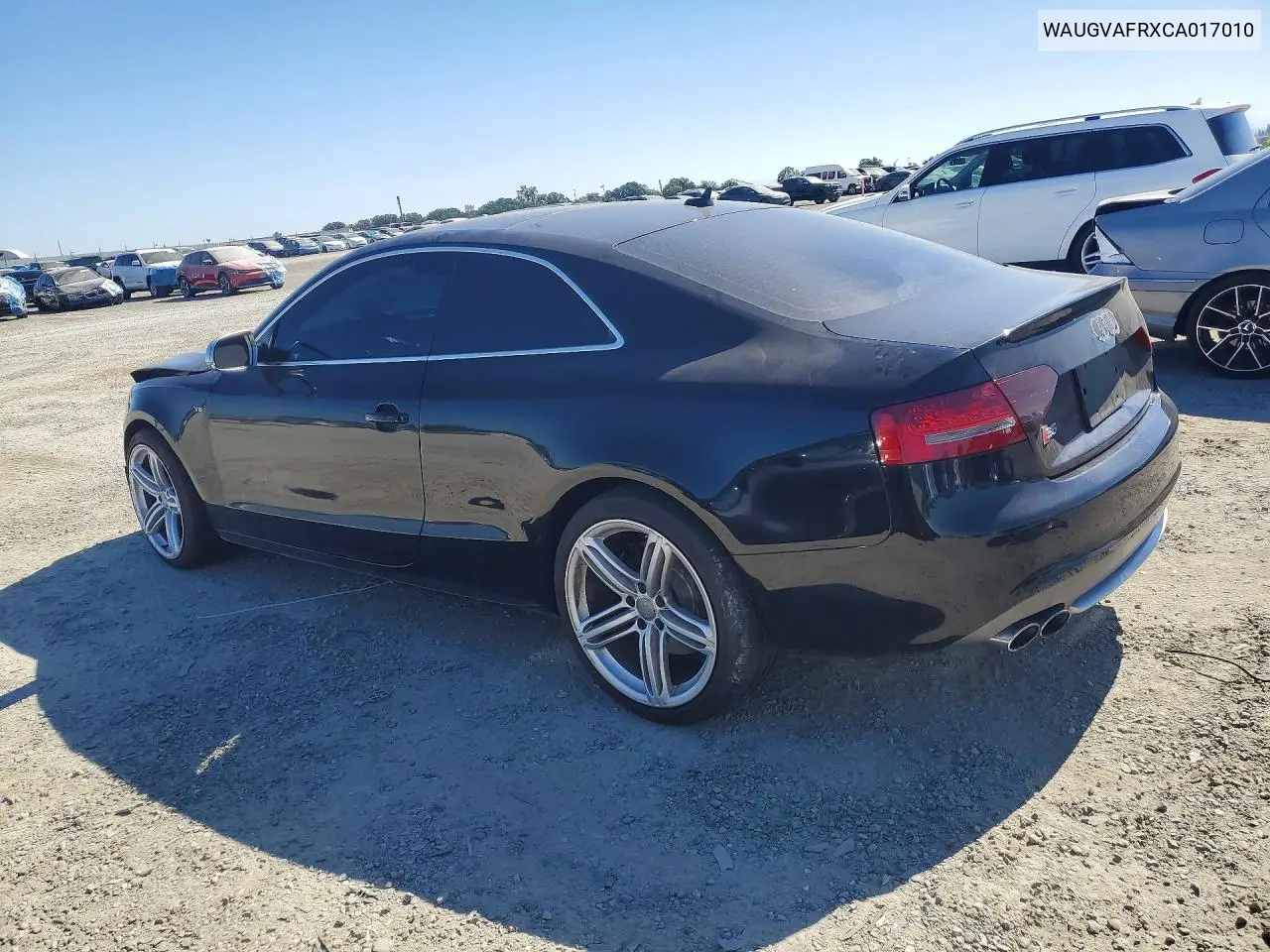 2012 Audi S5 Premium Plus VIN: WAUGVAFRXCA017010 Lot: 58813316