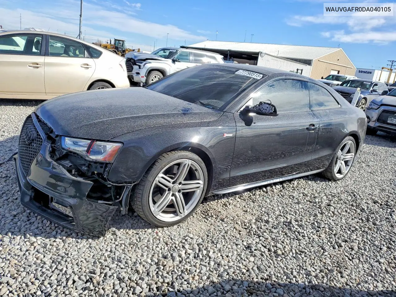 2013 Audi S5 Prestige VIN: WAUVGAFR0DA040105 Lot: 77790515