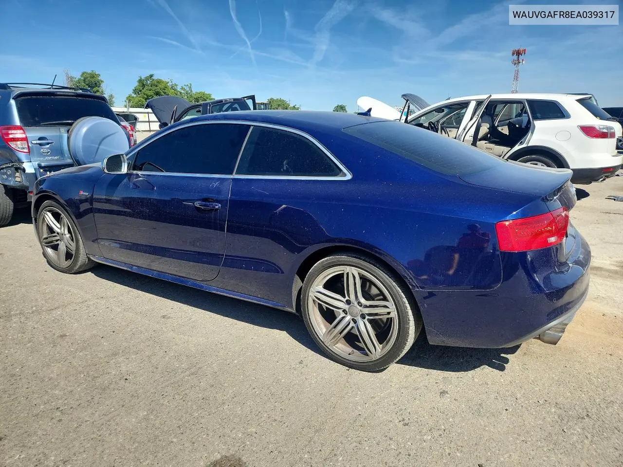 2014 Audi S5 Prestige VIN: WAUVGAFR8EA039317 Lot: 50512816