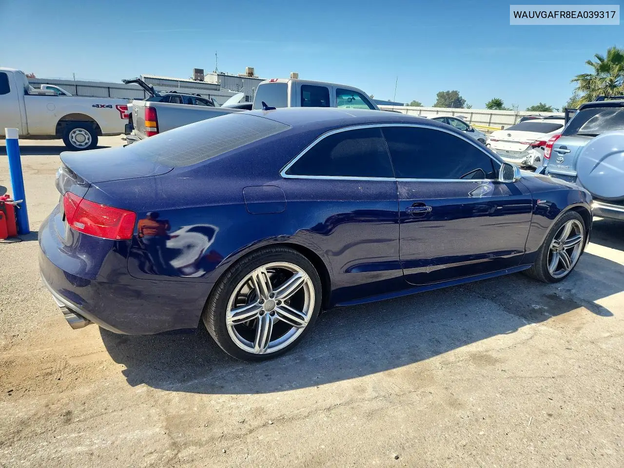 2014 Audi S5 Prestige VIN: WAUVGAFR8EA039317 Lot: 50512816