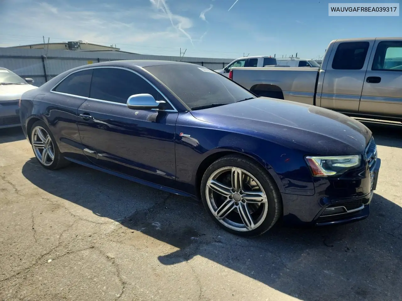 2014 Audi S5 Prestige VIN: WAUVGAFR8EA039317 Lot: 50512816