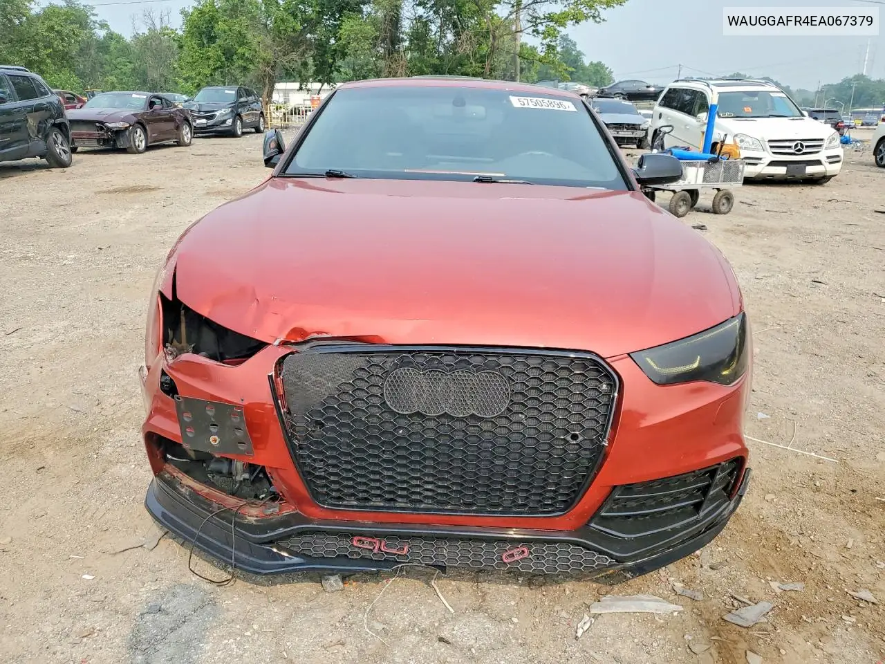 2014 Audi S5 Premium Plus VIN: WAUGGAFR4EA067379 Lot: 57505896