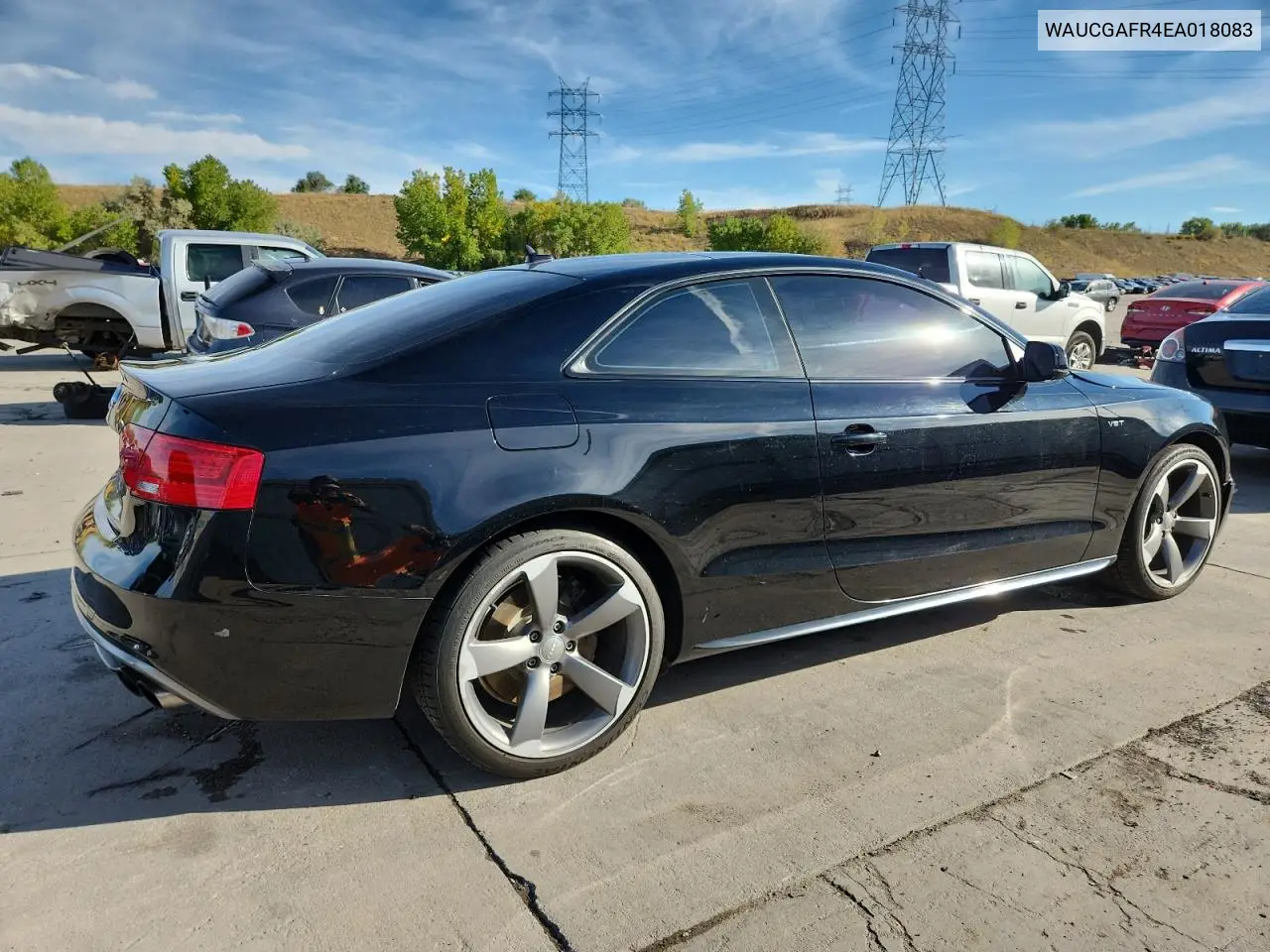 2014 Audi S5 Premium Plus VIN: WAUCGAFR4EA018083 Lot: 83751225