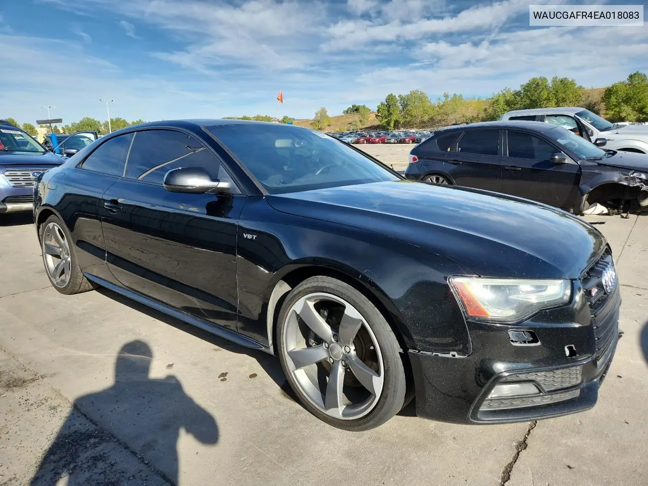 2014 Audi S5 Premium Plus VIN: WAUCGAFR4EA018083 Lot: 83751225