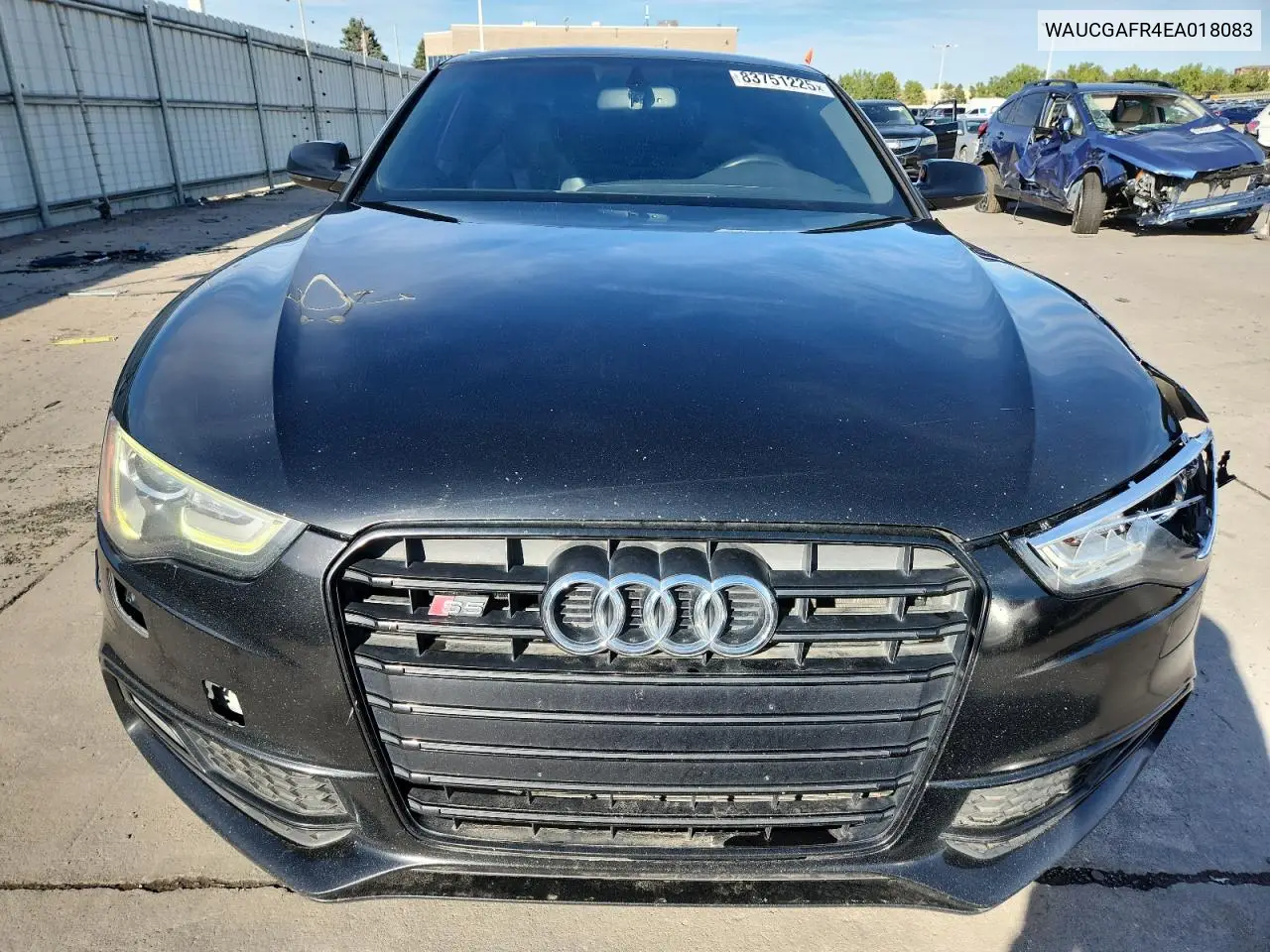 2014 Audi S5 Premium Plus VIN: WAUCGAFR4EA018083 Lot: 83751225