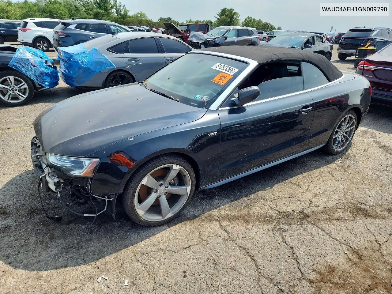 2016 Audi S5 Premium Plus VIN: WAUC4AFH1GN009790 Lot: 61293366