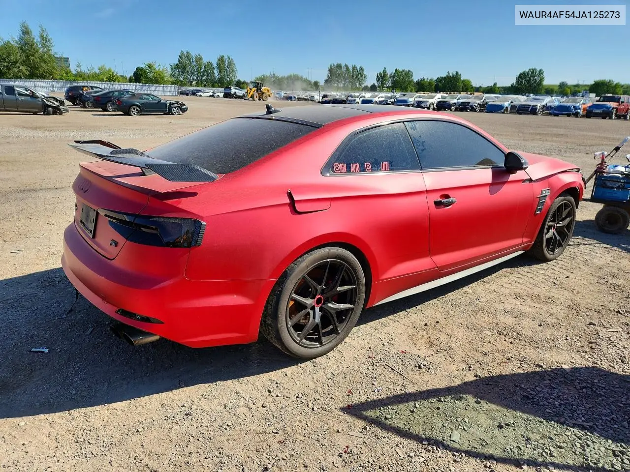 2018 Audi S5 Prestige VIN: WAUR4AF54JA125273 Lot: 61186156