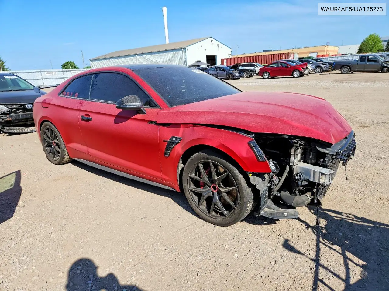 2018 Audi S5 Prestige VIN: WAUR4AF54JA125273 Lot: 61186156