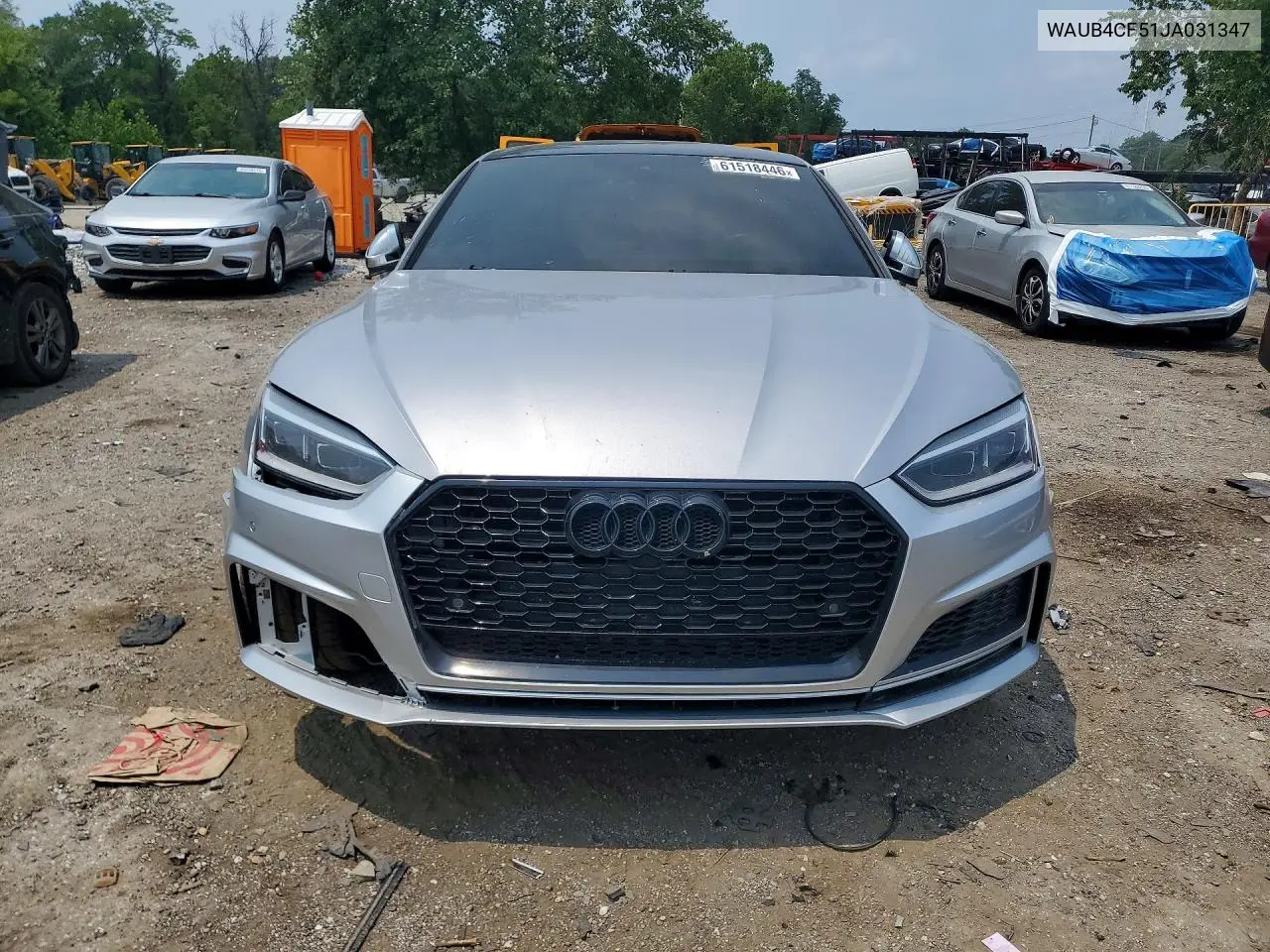 2018 Audi S5 Premium Plus VIN: WAUB4CF51JA031347 Lot: 61518446