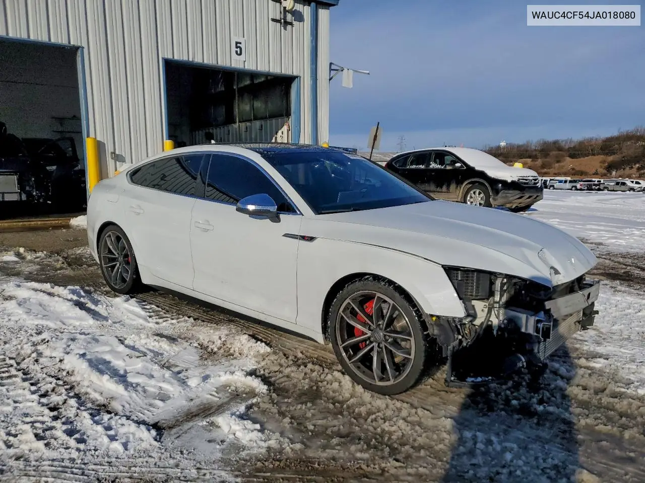 2018 Audi S5 Prestige VIN: WAUC4CF54JA018080 Lot: 95888695