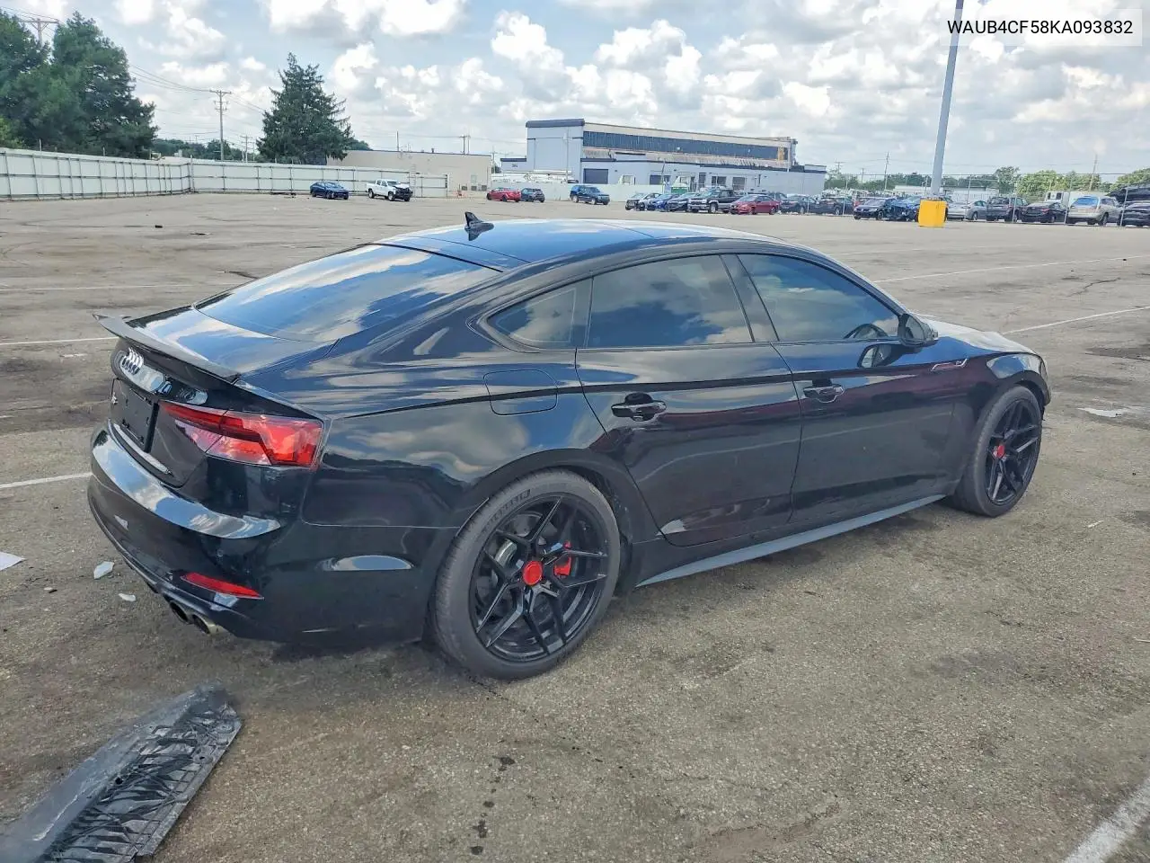 2019 Audi S5 Premium Plus VIN: WAUB4CF58KA093832 Lot: 61374056