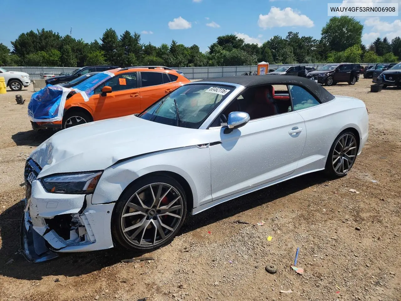 2024 Audi S5 Prestige VIN: WAUY4GF53RN006908 Lot: 60462116