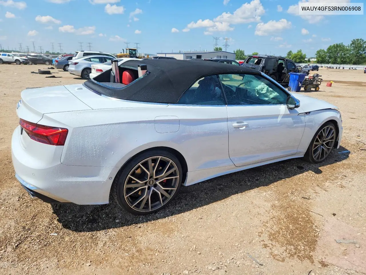2024 Audi S5 Prestige VIN: WAUY4GF53RN006908 Lot: 60462116
