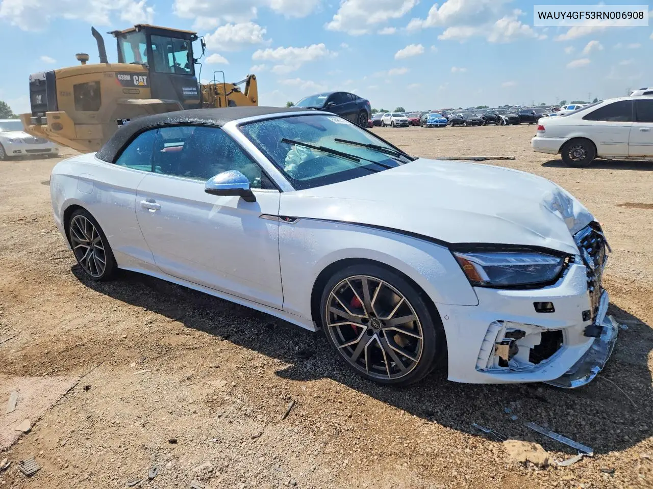 2024 Audi S5 Prestige VIN: WAUY4GF53RN006908 Lot: 60462116