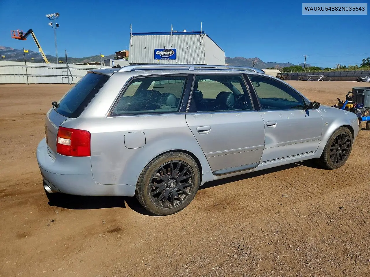 2002 Audi S6 Avant Quattro VIN: WAUXU54B82N035643 Lot: 57006966