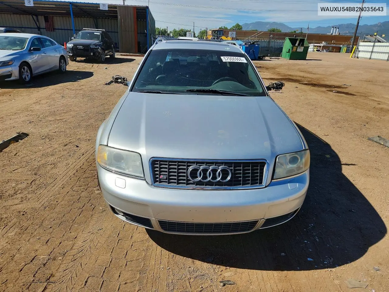 2002 Audi S6 Avant Quattro VIN: WAUXU54B82N035643 Lot: 57006966