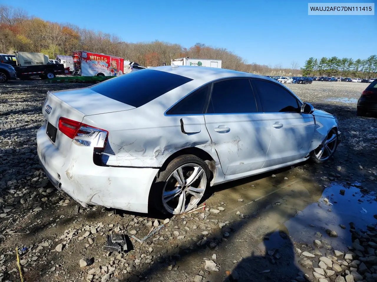 2013 Audi S6 VIN: WAUJ2AFC7DN111415 Lot: 48511946
